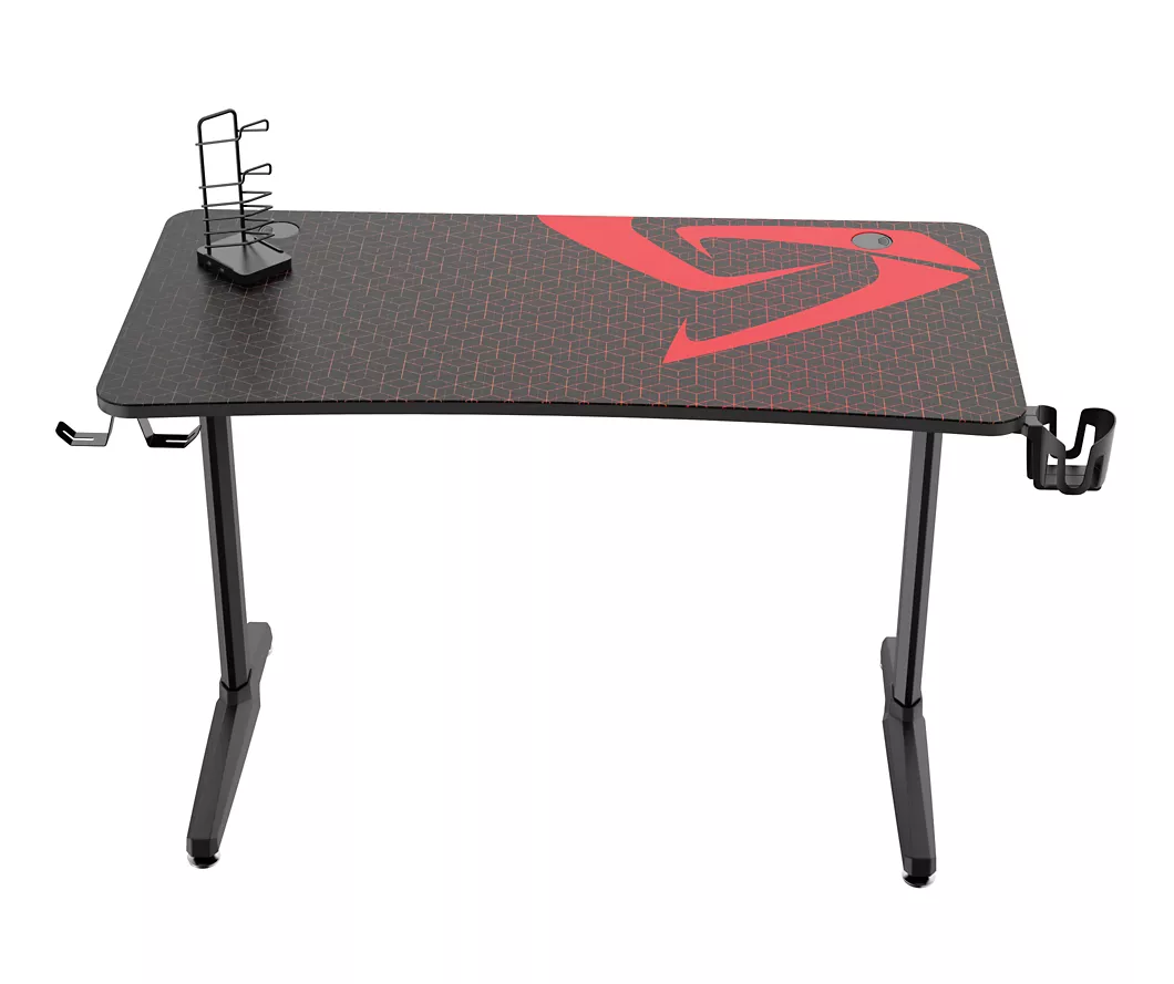 GIP 47 Black & Red Ergonomic Gaming Desk