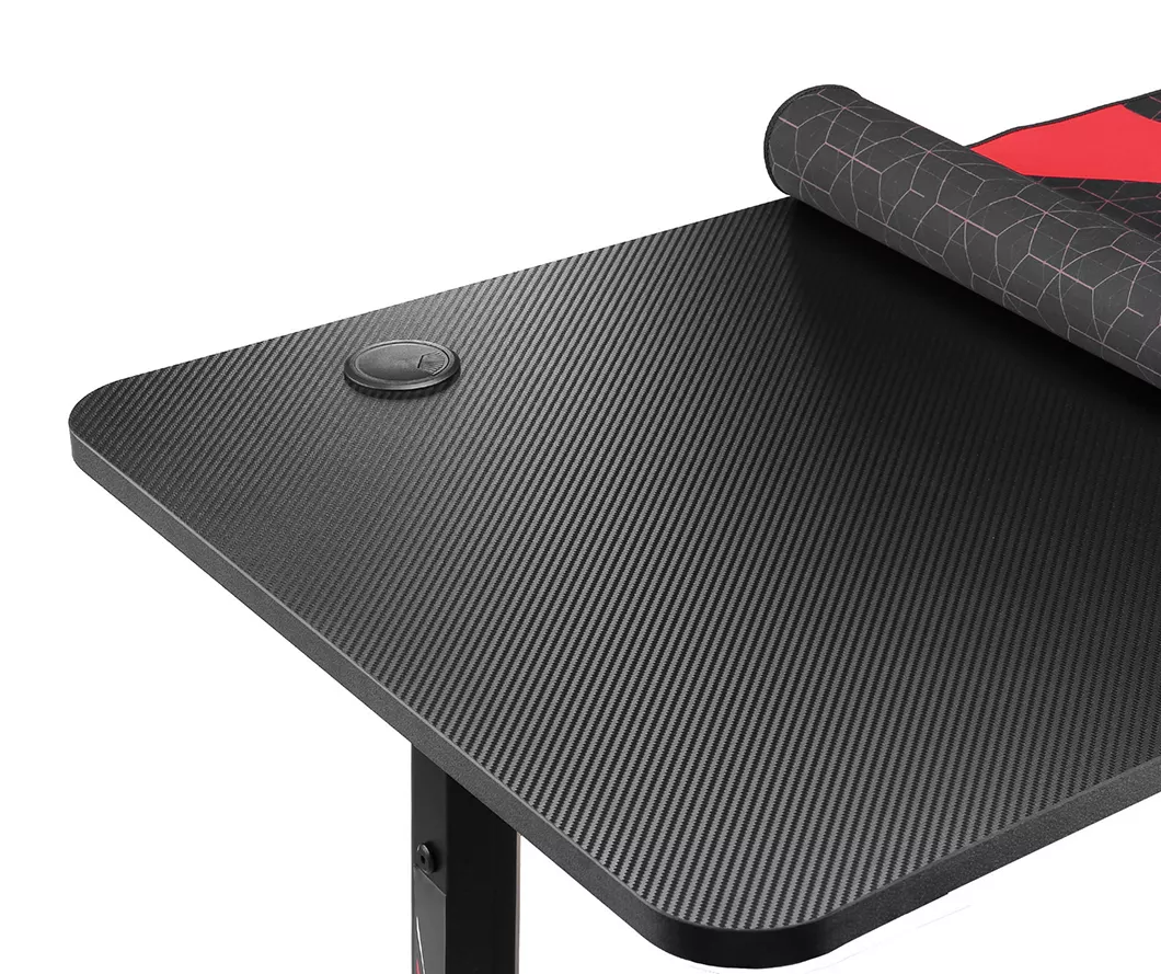 GIP 47 Black & Red Ergonomic Gaming Desk